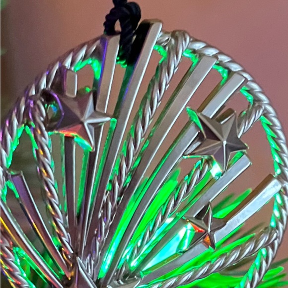 David Yurman Starburst w/ dangle black cord. Don as Necklace/Ornament - Picture 5 of 10